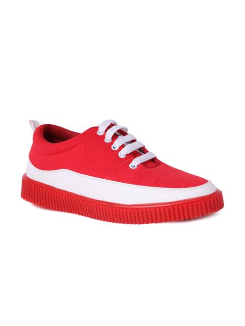 red mesh lace up sneaker - 15172880 - Very Small Image - 1