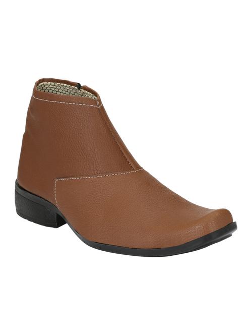 brown leather slip on boot - 15173353 - Very Small Image - 1