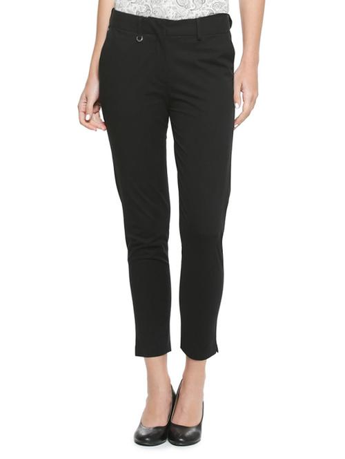 solid black cotton chinos - 15175935 - Very Small Image - 1