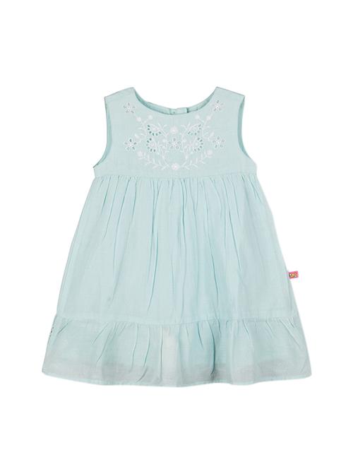 blue cotton frock - 15176351 - Very Small Image - 1