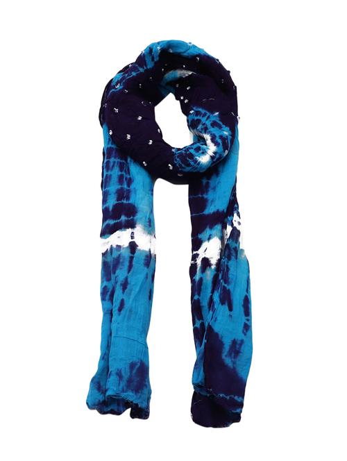 blue printed dupatta - 15177191 - Very Small Image - 1