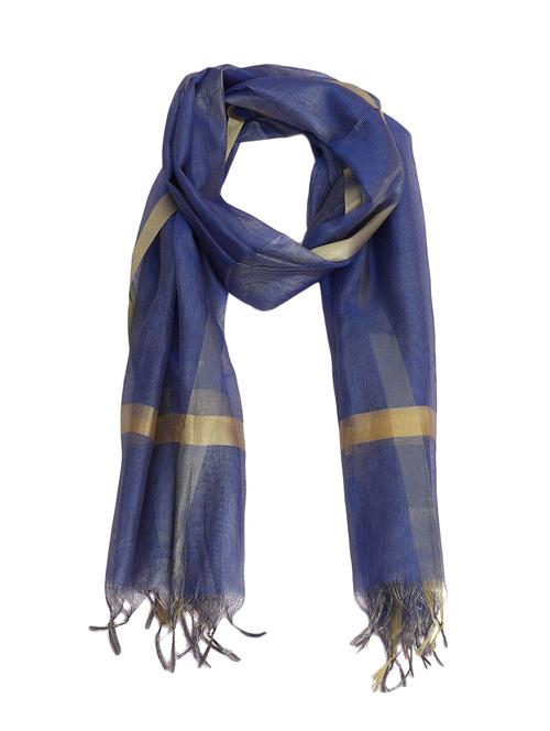 blue cotton dupatta - 15177200 - Very Small Image - 1