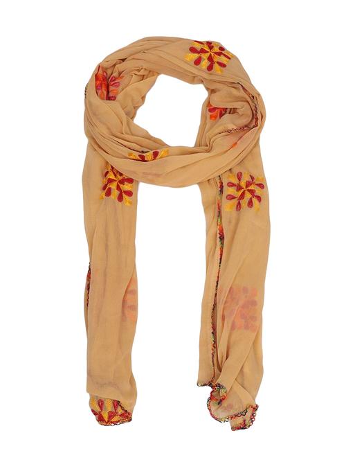 beige cotton dupatta - 15177205 - Very Small Image - 1