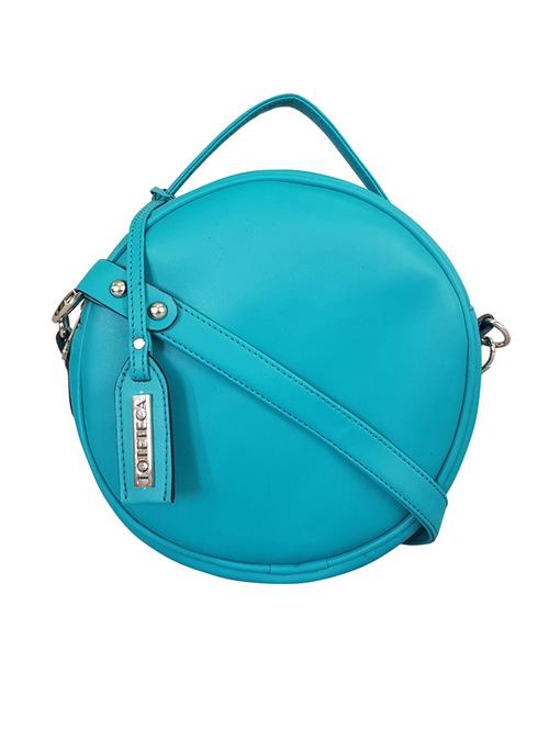 blue leatherette sling bag - 15179282 - Very Small Image - 1