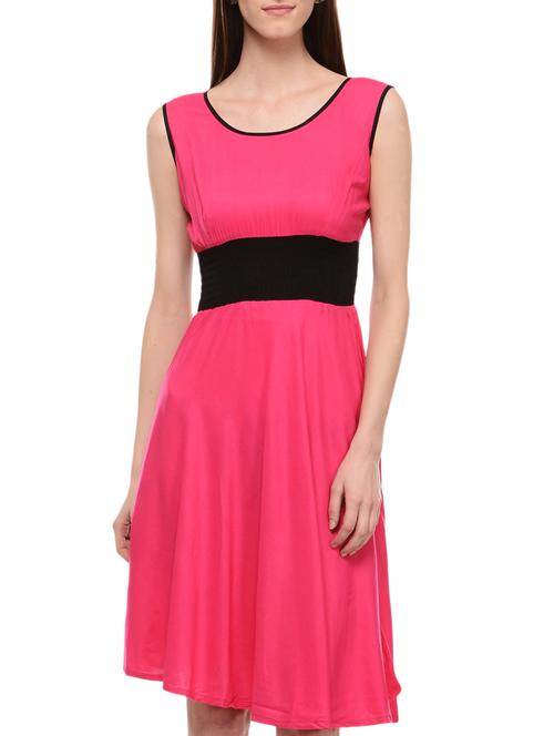 women's asymmetric knee length dress - 15180516 - Very Small Image - 1
