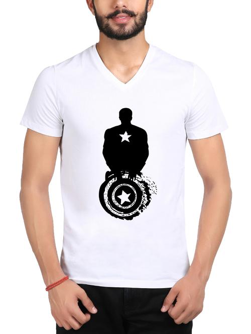 white cotton blend character t-shirt - 15181036 - Very Small Image - 1