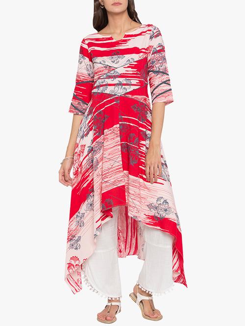 asymmetric printed kurta - 15186995 - Very Small Image - 1
