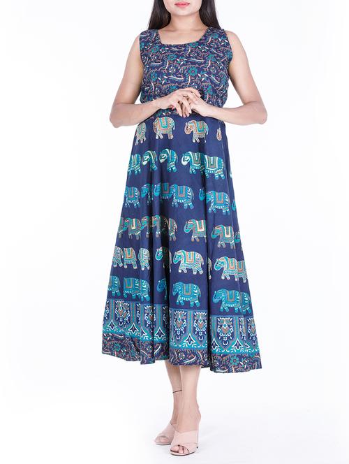 printed flared kurta - 15188570 - Very Small Image - 1