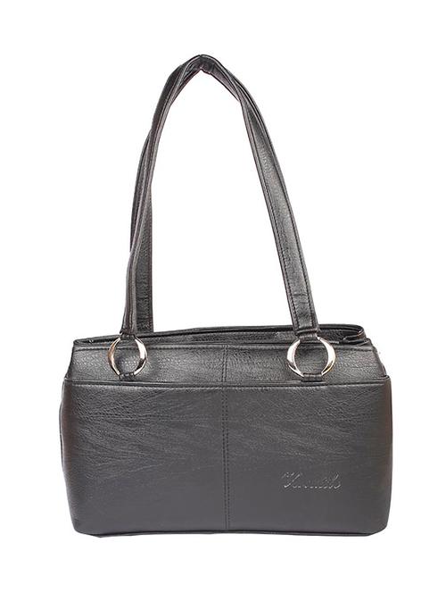 black leatherette (pu) handbag - 15189934 - Very Small Image - 1