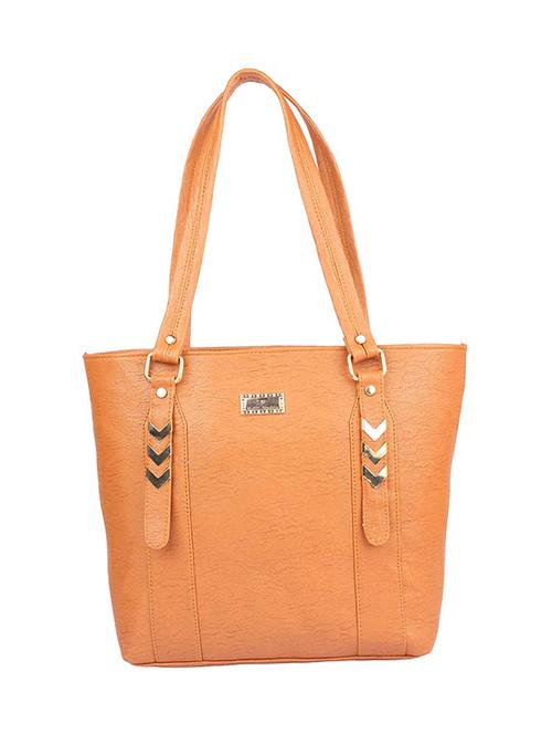 brown leatherette (pu) handbag - 15189963 - Very Small Image - 1