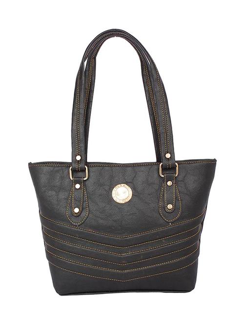 black leatherette (pu) handbag - 15189974 - Very Small Image - 1