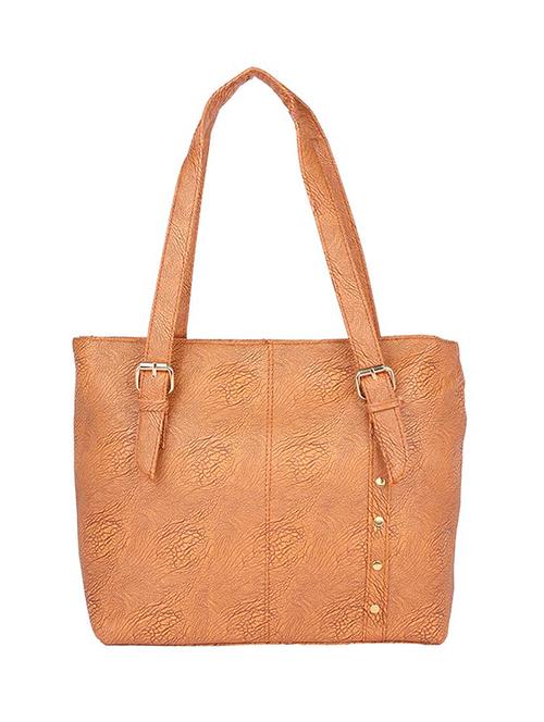brown leatherette (pu) handbag - 15189990 - Very Small Image - 1