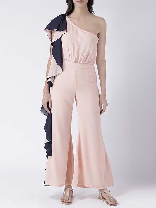 single shoulder ruffled jumpsuit - 15191157 - Very Small Image - 1