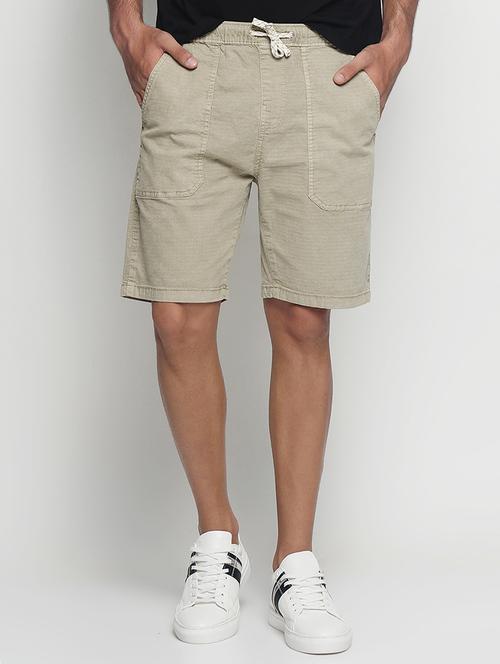 beige cotton shorts - 15193795 - Very Small Image - 1