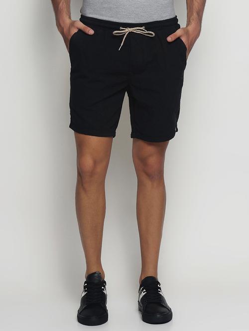 black cotton shorts - 15193796 - Very Small Image - 1