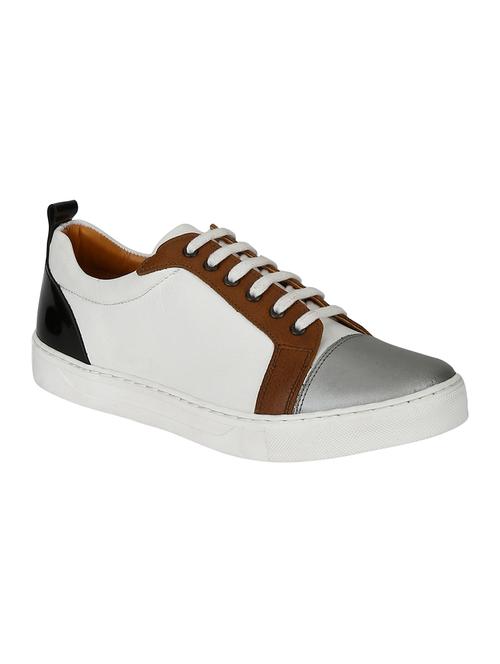 white leather lace up sneaker - 15194371 - Very Small Image - 1