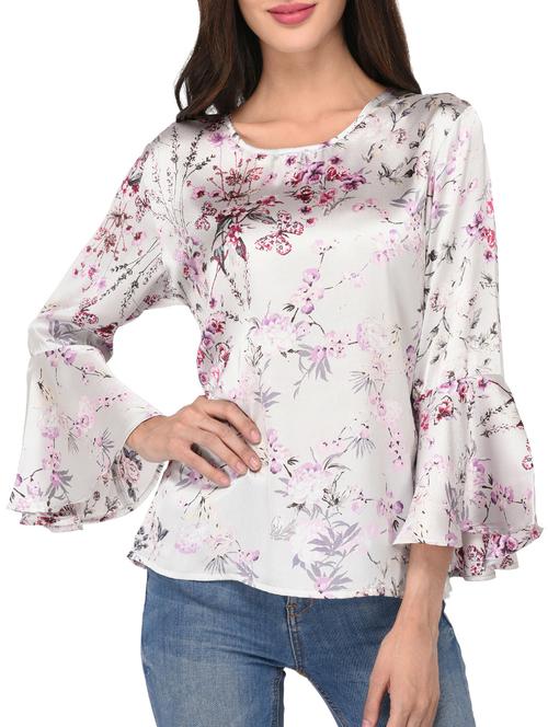 women's a line round neck top - 15198554 - Very Small Image - 1