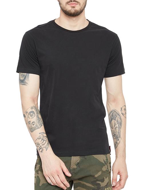 black cotton t-shirt - 15199086 - Very Small Image - 1