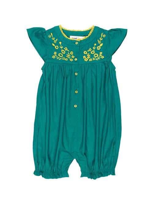 green cotton playsuit - 15199120 - Very Small Image - 1