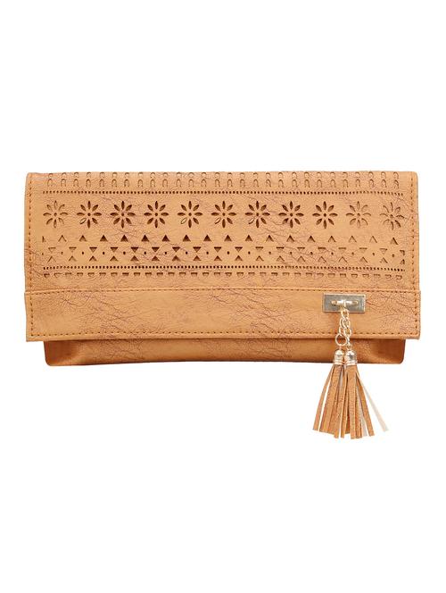 brown leatherette  regular clutch - 15200173 - Very Small Image - 1