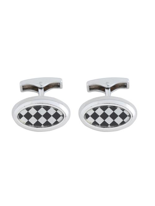 silver metal cufflink - 15201024 - Very Small Image - 1