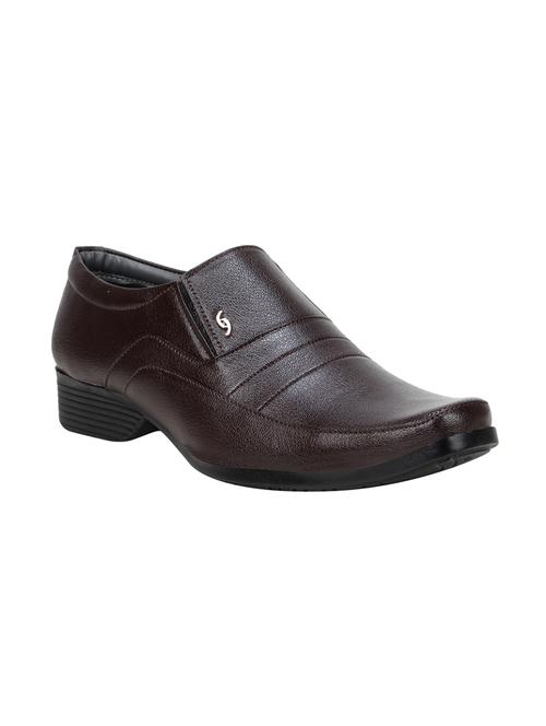 brown faux leather slip on - 15201108 - Very Small Image - 1
