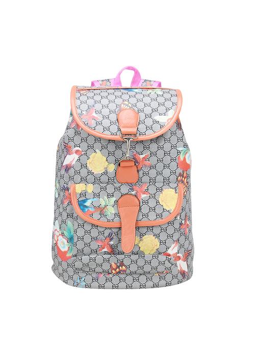 grey leatherette (pu) fashion backpack - 15201110 - Very Small Image - 1