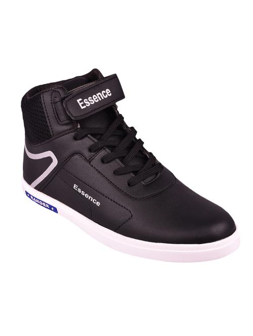 black leatherette lace up sneaker - 15201485 - Very Small Image - 1