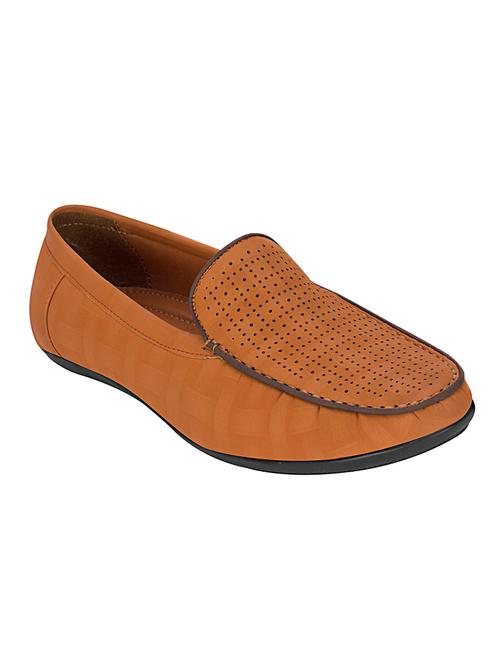 brown leatherette slip on loafer - 15203679 - Very Small Image - 1
