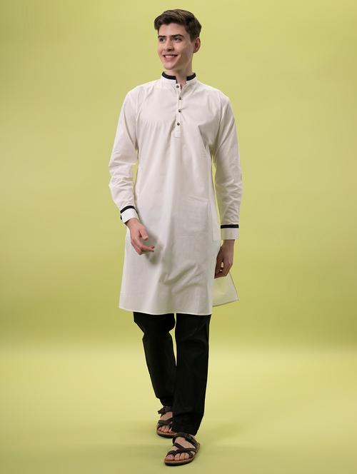 white solid medium kurta - 15204750 - Very Small Image - 1