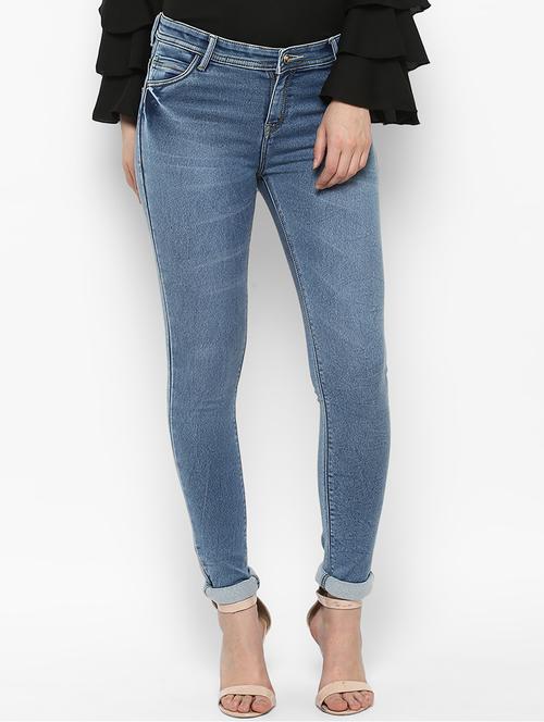 solid blue denim jeans - 15205759 - Very Small Image - 1