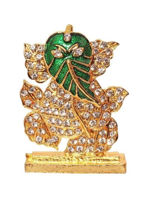 brass antique look with stones god ganesha - 15205837 - Very Small Image - 1