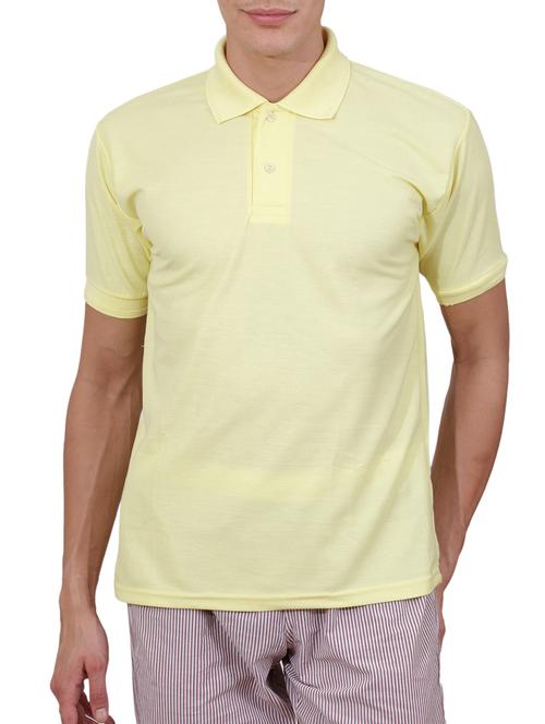 yellow cotton polo t-shirt - 15205980 - Very Small Image - 1