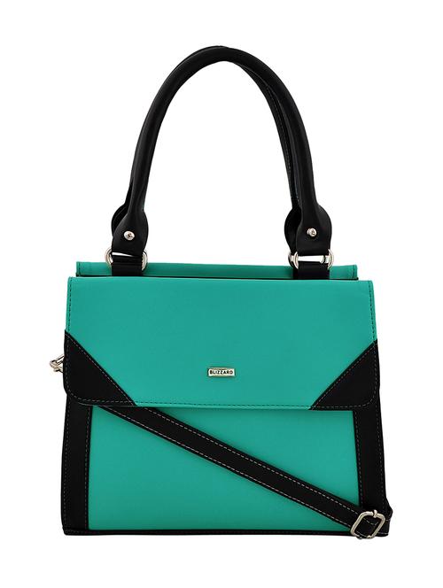 blue leatherette (pu) regular handbag - 15206422 - Very Small Image - 1