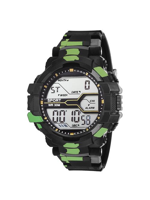 hupshy digital round dial mens watch / fashionable and sports men's watches / watches for men - 15206924 - Very Small Image - 1