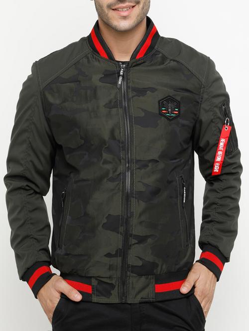 green polyester bomber jacket - 15207368 - Very Small Image - 1