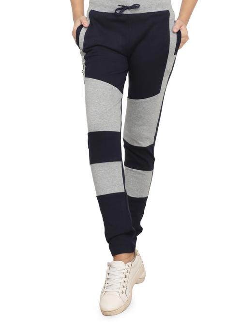 navy blue cotton track pants - 15209200 - Very Small Image - 1