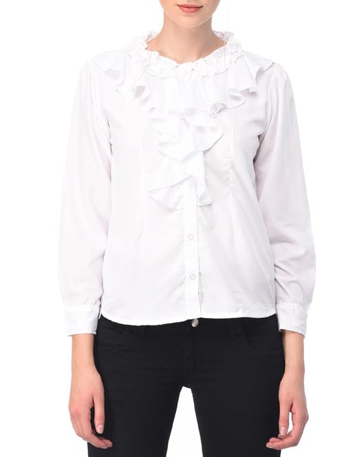 long sleeved ruffled shirt - 15210766 - Very Small Image - 1