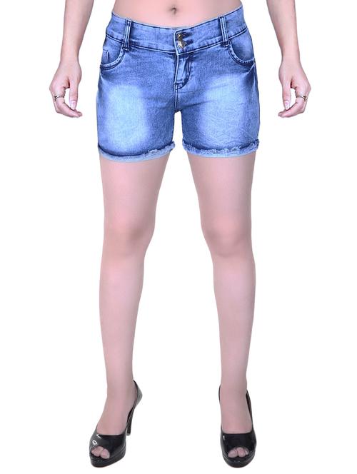 blue denim shorts - 15211086 - Very Small Image - 1