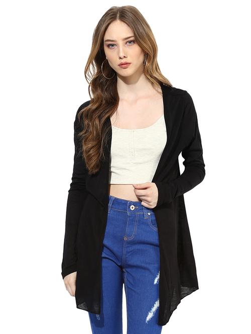 asymmetric solid shrug - 15214074 - Very Small Image - 1