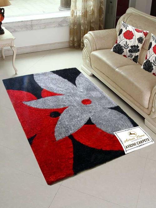 floral pattern polyester carpet - 15217990 - Very Small Image - 1