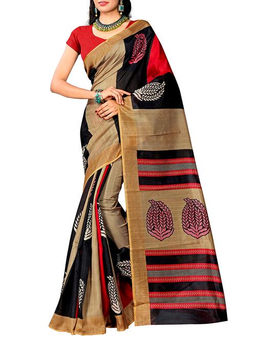 beige art silk bhagalpuri saree with blouse - 15221332 - Very Small Image - 1