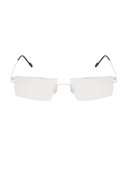 royal son rimless rectangular spectacle frame for women (rs02110er|50|transparent lens) - 15221516 - Very Small Image - 1