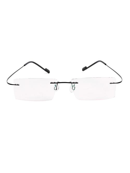 royal son rimless rectangular spectacle frame for women (rs04900er|50|transparent lens) - 15221520 - Very Small Image - 1