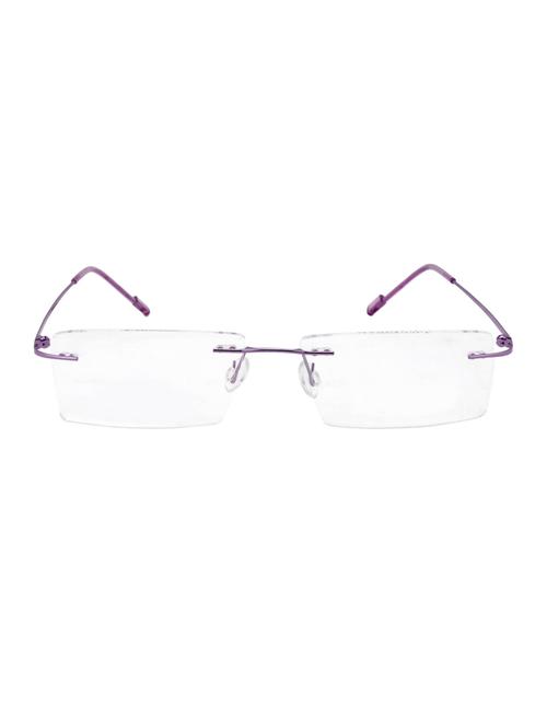 royal son rimless rectangular spectacle frame for women (rs0650er|50|transparent) - 15221537 - Very Small Image - 1