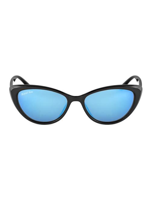 royal son full rim cat eye sunglasses for women (rs002ct|52| blue mirrored lens) - 15221834 - Very Small Image - 1