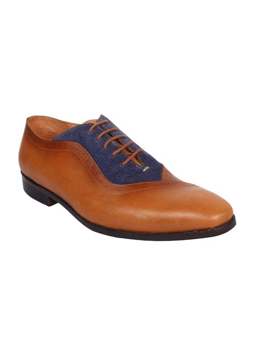 brown leather lace-up oxford - 15222597 - Very Small Image - 1