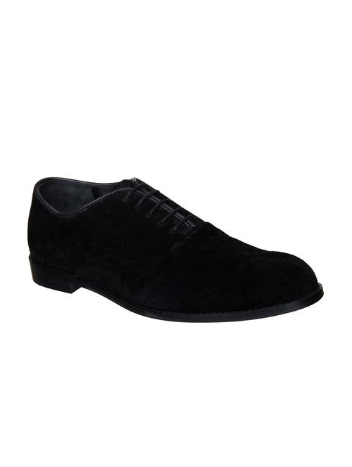 black suede lace-up oxford - 15222610 - Very Small Image - 1