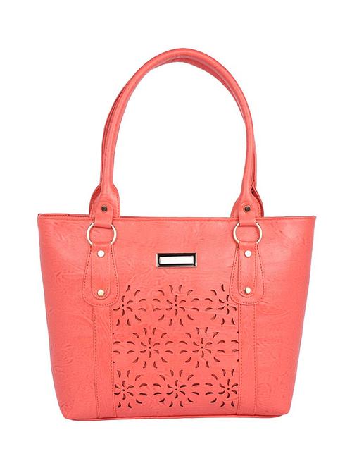 pink leatherette (pu) handbag - 15223563 - Very Small Image - 1
