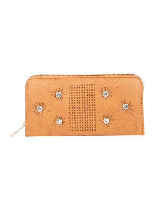 beige  leatherette (pu) regular clutch - 15223686 - Very Small Image - 1